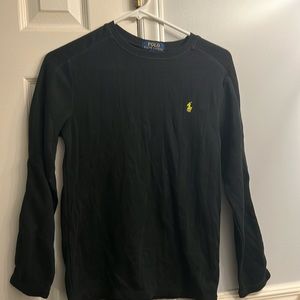 Polo boys black mesh shirt size L(14-16)